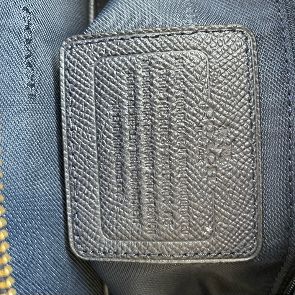 EUC Coach "Prince Street" | Crossbody/Satchel Purse | Navy Crossgrain Leather - Picture 8 of 9